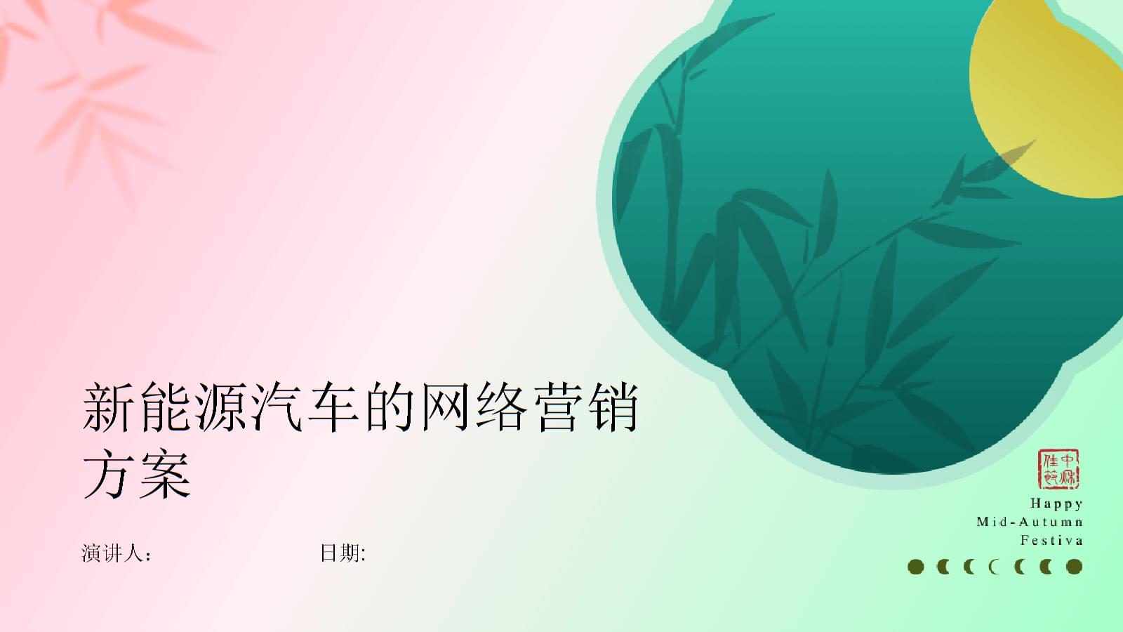 新能源汽車網絡營銷策劃方案